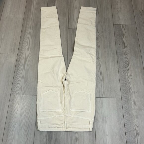 Khaite Authentic Solid Bone White Ivory Vanessa High Rise Slim Skinny Jeans 26 - Picture 12 of 12